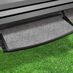 Prest-O-Fit 2-0373 Outrigger Radius RV Step Rug Castle Gray 22 In. Wide