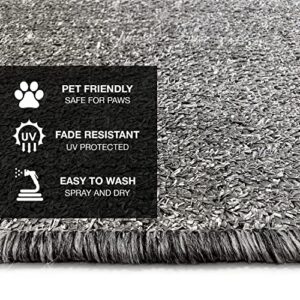 Prest-O-Fit (2-0206) Wraparound Stone Gray Step Rug