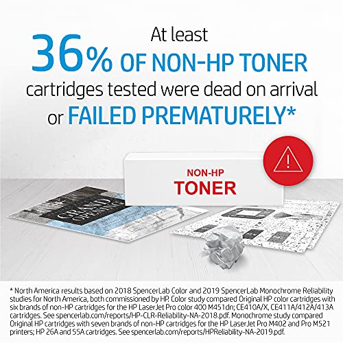 Original HP 646X Black High-yield Toner Cartridge | Works with HP Color LaserJet Enterprise CM4540 MFP Series | CE264X