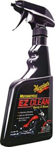 meguiar’s mc20016 motorcycle ez clean spray & rinse – easy all-surface motorcycle cleaning, 16 oz