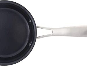 Cuisinart GG19-14 GreenGourmet Hard-Anodized Nonstick 1-Quart Saucepan with Cover, Black/Stainless