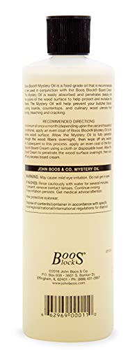 John Boos MYSB Mystery Butcher Block Oil, 16 Ounce Bottle