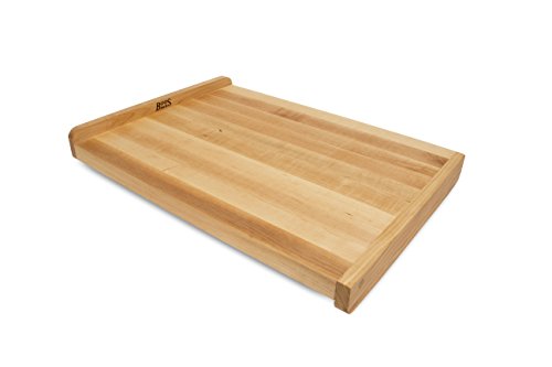 John Boos Block KNEB23 Maple Wood Countertop Reversible Edge Grain Cutting Board with Gravy Groove, 23.75 Inches x 17.25 Inches x 1.25 Inches