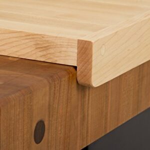 John Boos Block KNEB23 Maple Wood Countertop Reversible Edge Grain Cutting Board with Gravy Groove, 23.75 Inches x 17.25 Inches x 1.25 Inches