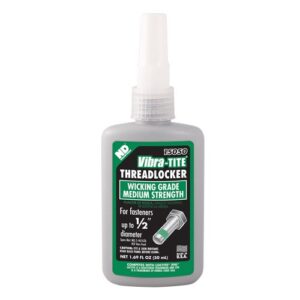 vibra-tite – 15050 150 high strength anaerobic threadlocker, 50 ml bottle, green