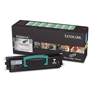 lexmark e250a11a e250 e350 e352 toner cartridge (black) in retail packaging