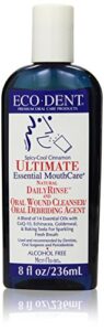 eco-dent daily rinse ultimate essential mouth care, spicy-cool cinnamon, 8 fl oz (237 ml) (pack of 2)