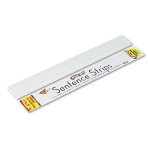 trend : wipe-off sentence strips, 24 x 3, white, 30/pack -:- sold as 1 pk