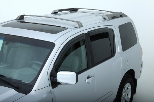 Auto Ventshade [AVS] Ventvisor / Rain Guards | Outside Mount, Smoke Color, 4 pc | 94134 | Fits 2005 - 2015 Nissan Armada