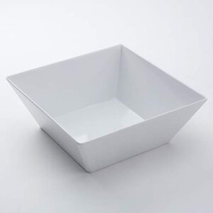 american metalcraft melsq117 endurance melamine 12″ square bowl, 208-ounce, white