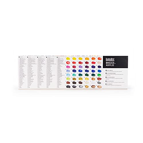 Liquitex BASICS Acrylic Paint Set, 48 x 22ml (0.74-oz) Tube Set