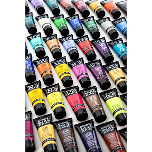 Liquitex BASICS Acrylic Paint Set, 48 x 22ml (0.74-oz) Tube Set