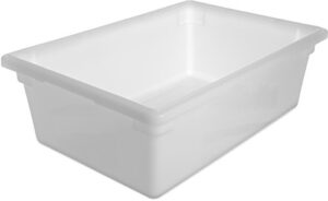 cfs 1064202 polyethylene food box storage container, white