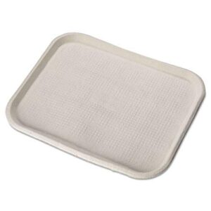 chinet 20804 savaday molded fiber flat tray, 18″ length x 14″ width, white (case of 100)