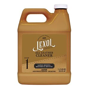 leather cleaner by lexol, use on furniture, car interiors, shoes, handbags, accessories, 33.8 fl oz each