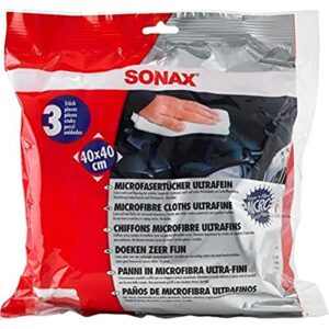 sonax 450700 microfiber cloths ultrafine , white