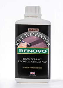 renovo fabric soft top reviver – dark brown, 500 ml bottle