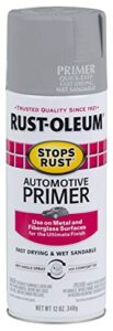 rust-oleum 2081830 stops rust automotive primer, 12 ounce, light gray, 12 fl oz