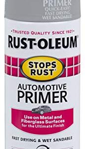 Rust-Oleum 2081830 Stops Rust Automotive Primer, 12 Ounce, Light Gray, 12 Fl Oz