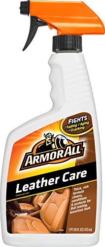 Car Leather Care Spray by Armor All, Leather Cleaner and Protectant for Cars, Trucks and Motorcycles, 16 Fl Oz