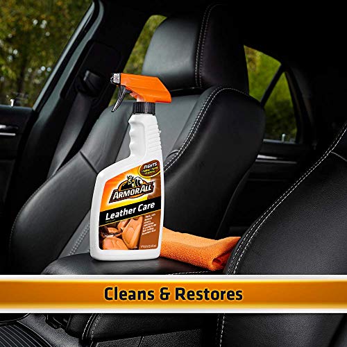 Car Leather Care Spray by Armor All, Leather Cleaner and Protectant for Cars, Trucks and Motorcycles, 16 Fl Oz