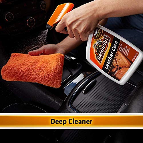 Car Leather Care Spray by Armor All, Leather Cleaner and Protectant for Cars, Trucks and Motorcycles, 16 Fl Oz