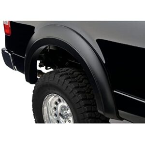 bushwacker extend-a-fender extended rear fender flares | 2-piece set, black, smooth finish | 20052-02 | fits 2004-2008 ford f-150 styleside