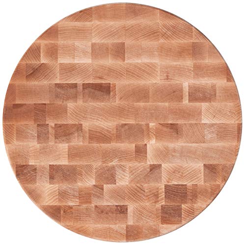 John Boos Block CCB183-R Classic Collection Maple Wood End Grain Round Chopping Block, 18 Inches Round x 3 Inches