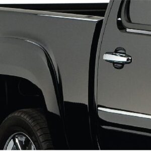 Bushwacker 40082-02 Black OE-Style Smooth Finish Rear Fender Flares for 2007-2013 Sierra 1500; 2007-2014 Sierra 2500 HD