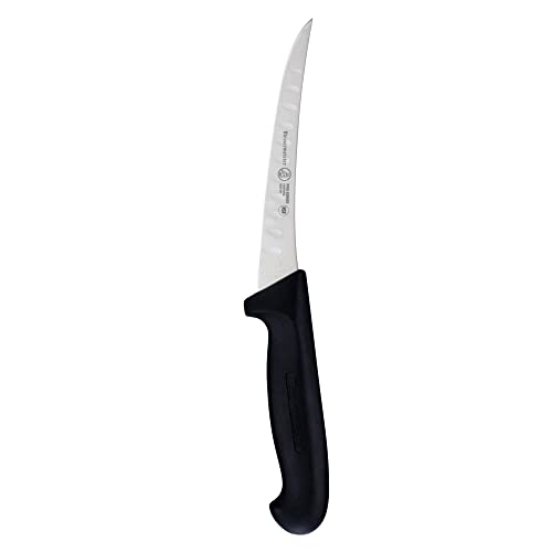 Messermeister Pro Series 6” Semi-Flexible Curved Kullenschliff Boning Knife - German X50 Stainless Steel & NSF-Approved PolyFibre Handle - 15-Degree Edge, Rust Resistant & Easy to Maintain - Made in Portugal