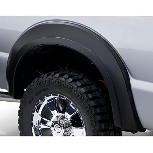 Bushwacker Extend-A-Fender Extended Rear Fender Flares | 2-Piece Set, Black, Smooth Finish | 20076-02 | Fits 1999-2007 Ford F-250/F-350 Super Duty Styleside (Excludes Dually)