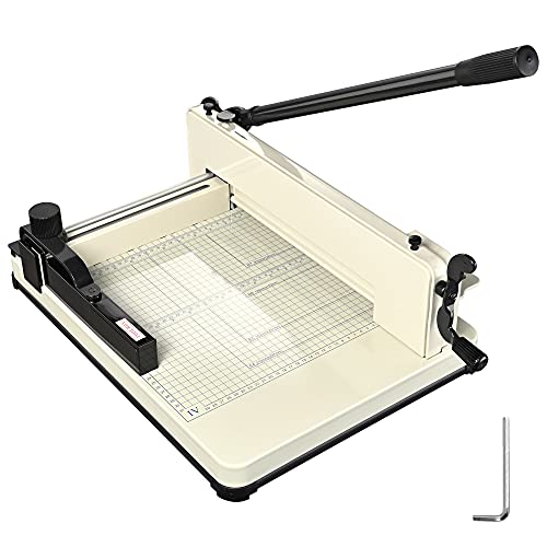 Yescom Paper Cutter Heavy Duty Trimmer Industrial Guillotine Stack Slicer 12" Cut Length 400 Sheet