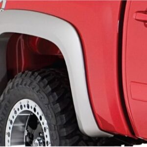 Bushwacker Extend-A-Fender Extended Rear Fender Flares | 2-Piece Set, Black, Smooth Finish | 40078-02 | Fits 2007-2013 Silverado 1500; 2007-2014 2500 HD, 3500 HD w/ 6.6' or 8.1' Bed (Excludes Dually)