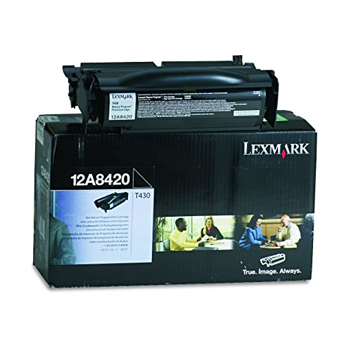 Lexmark 12A8420 T430 Toner Cartridge (Black) in Retail Packaging