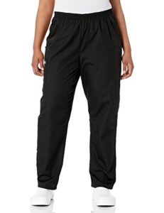 cherokee women’s size workwear elastic waist cargo scrubs pant, black, medium tall