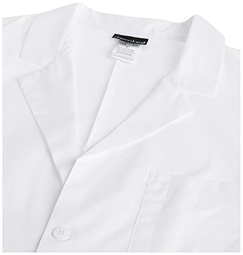Cherokee 40 Inch Unisex Lab Coat, White, Medium