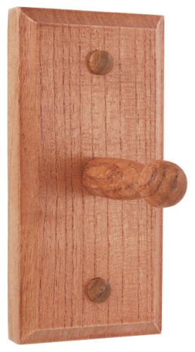 LDR Industries 165 9910 Single Robe Hook, Rustic Oak