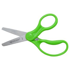 Westcott Scissors For Kids, 5" Blunt Safety Scissors, Assorted, 2 Count (Pack of 1) (13168)