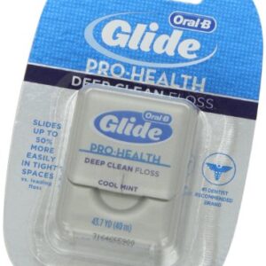 Oral-B Glide Pro-Health Dental Floss, Deep Clean, Cool Mint Flavor, 40 m (Pack of 6)