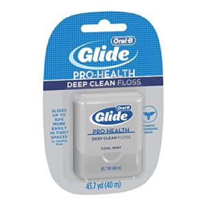 Oral-B Glide Pro-Health Dental Floss, Deep Clean, Cool Mint Flavor, 40 m (Pack of 6)