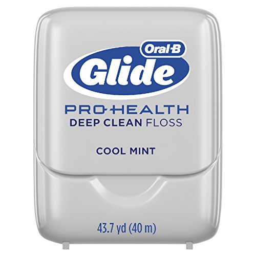 Oral-B Glide Pro-Health Dental Floss, Deep Clean, Cool Mint Flavor, 40 m (Pack of 6)