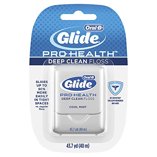 Oral-B Glide Pro-Health Dental Floss, Deep Clean, Cool Mint Flavor, 40 m (Pack of 6)