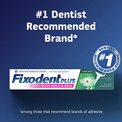 Fixodent Control Denture Adhesive Cream Plus Scope Flavor, 2 Oz (Pack of 6)