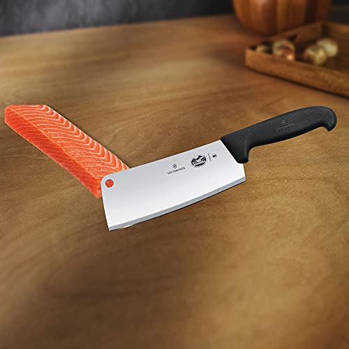 Victorinox 5.4003.18 Pro Kitchen Cleaver with 7.1 Inch Blade and Black Fibrox Handle