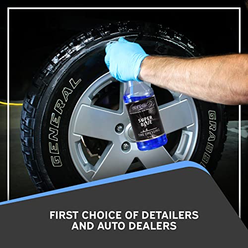 Lane’s Car Tire Shine Spray (16oz) for Long Lasting Extra Glossy Shine. An Easy to Use Protection from Cracks, Dullness & UV for Your Vehicle Tires