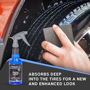 Lane’s Car Tire Shine Spray (16oz) for Long Lasting Extra Glossy Shine. An Easy to Use Protection from Cracks, Dullness & UV for Your Vehicle Tires