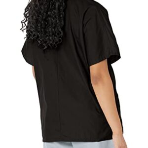 Cherokee womens V Neck medical scrubs shirts, Black, X-Large US
