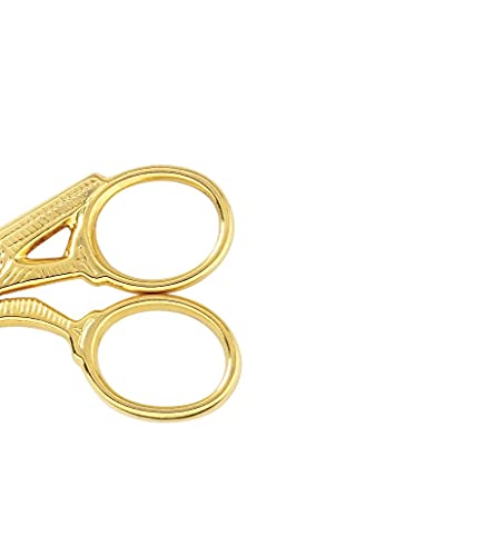 Gingher 01-005280 Stork Embroidery Scissors, 3.5 Inch, Gold