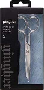 gingher knife-edge sewing scissors (5 in.), (5 in.), silver