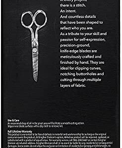 Gingher Knife-Edge Sewing Scissors (5 in.), (5 in.), Silver